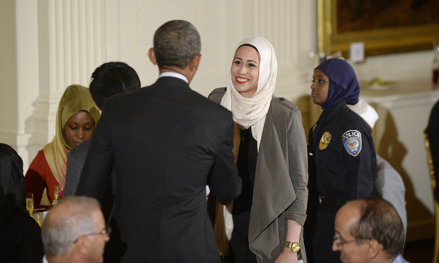 June 22, 2015: Samantha Elauf meets President Obama
